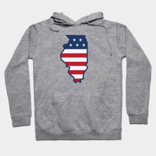 Stars and Stripes Illinois Hoodie